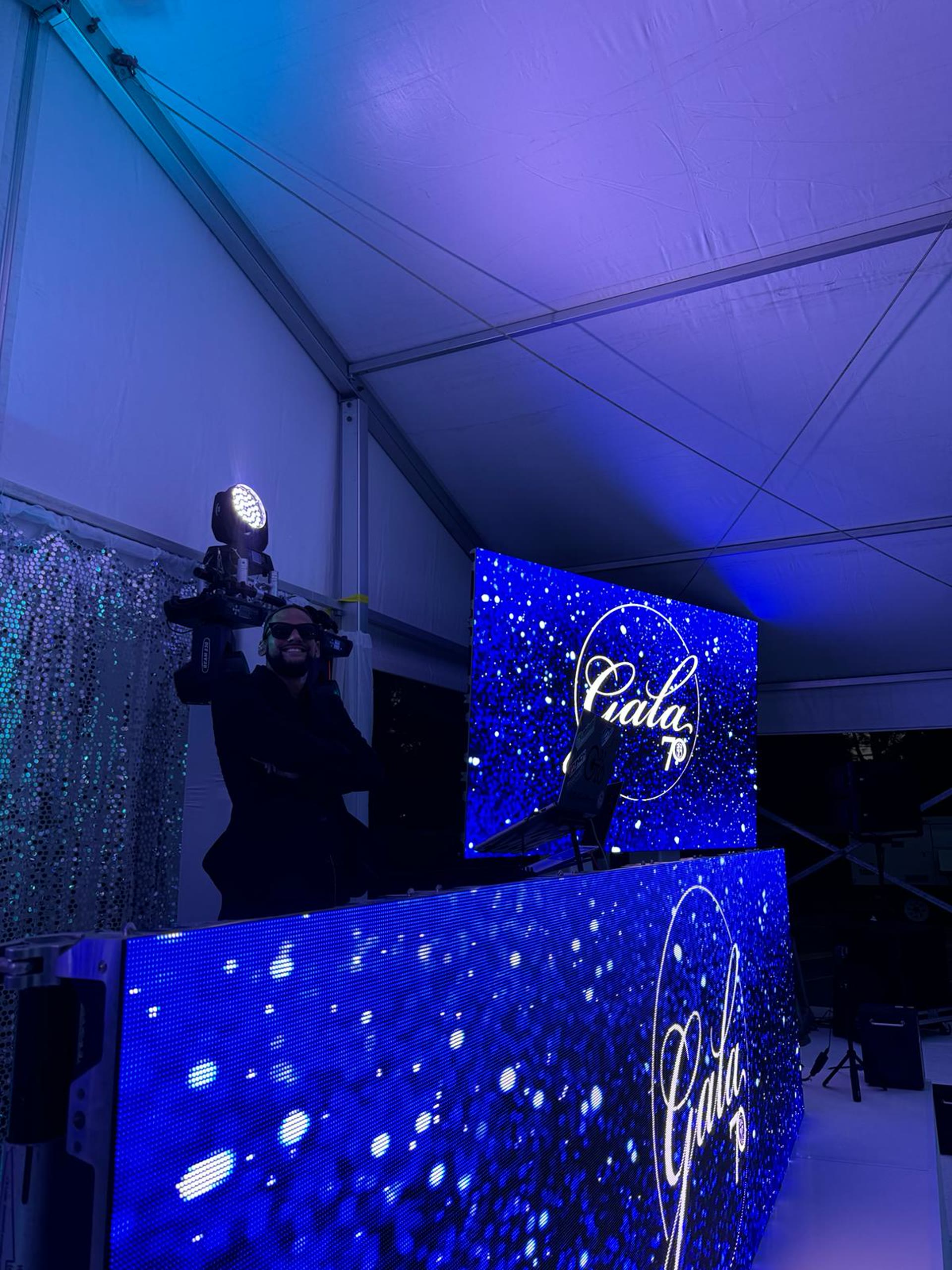 ATM LED screen production at a corporate gala event